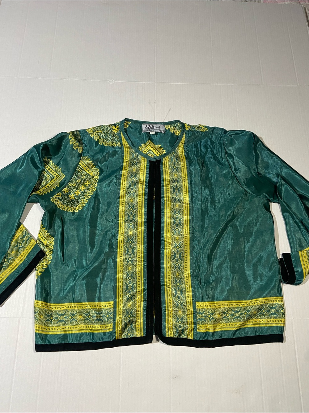 Elfarrow Upcycled 100% Silk Jacket from Silk Sarees-Made in Kathmandu